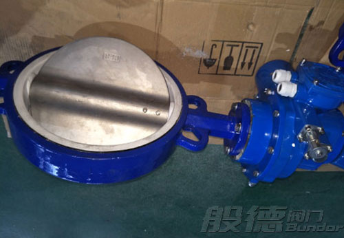 北京客戶采購般德氣動蝶閥和電動蝶閥